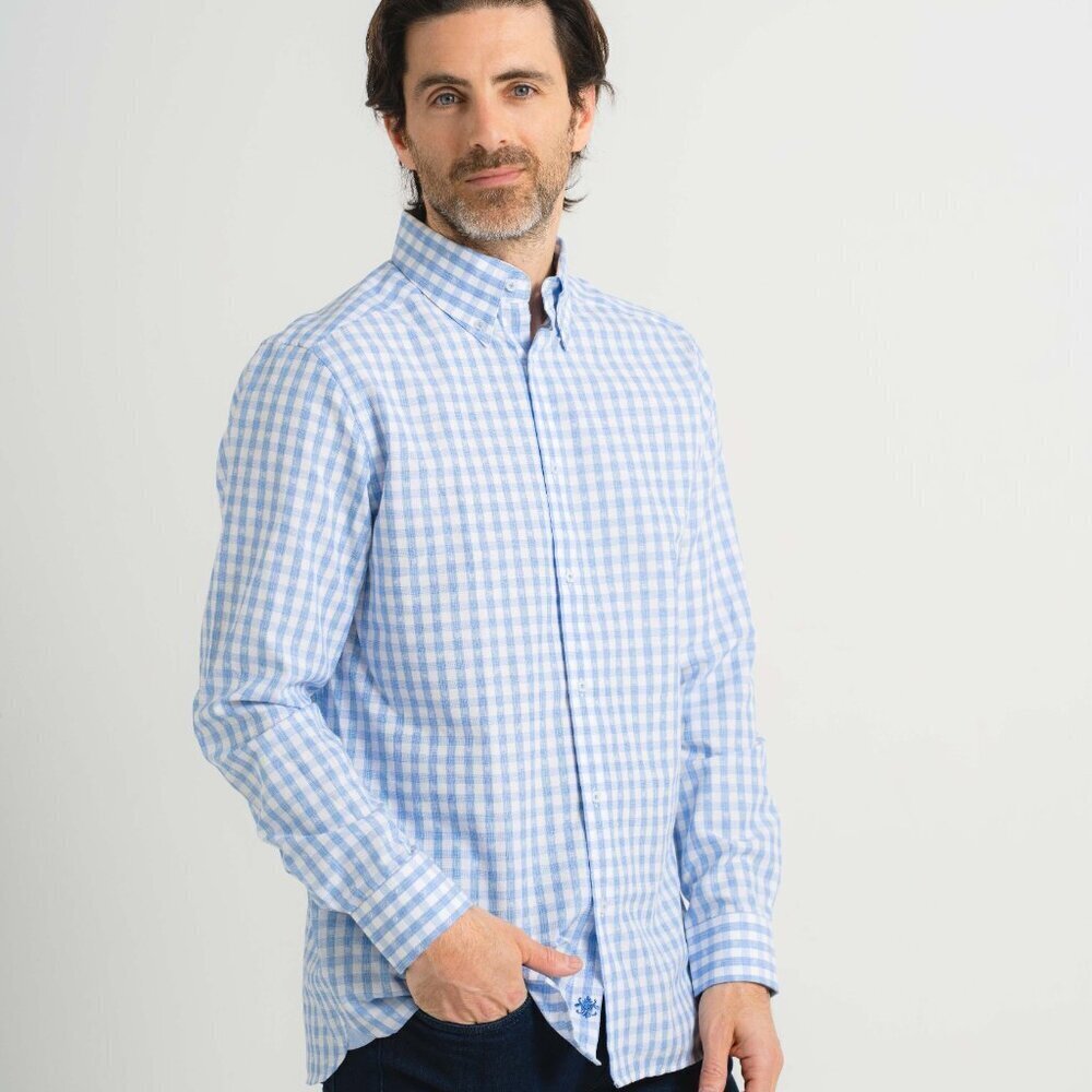 NWT | Men's Button Up | Sky Picnic Long Sleeve Shirt